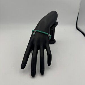 Handcrafted Turquoise Beaded Bracelet With Evil Eye Charms